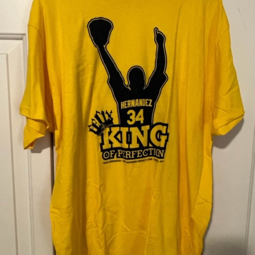 Seattle Mariners King of Perfection #34 Hernandez baseball shirt